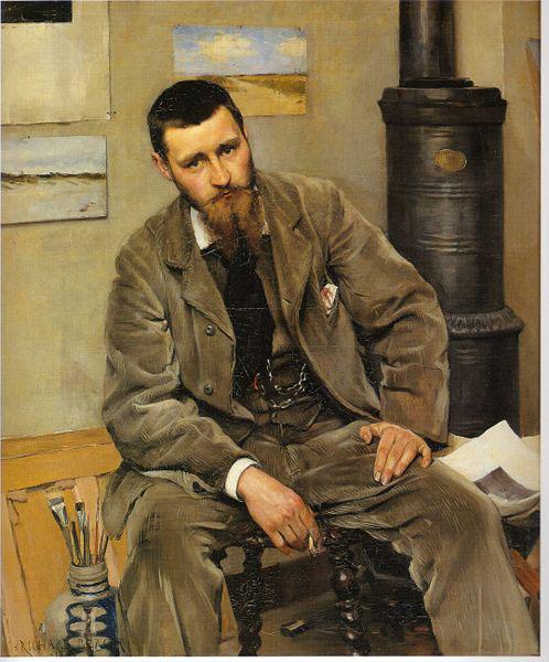 Richard Bergh Portrait of painter Nils Kreuger Sweden oil painting art